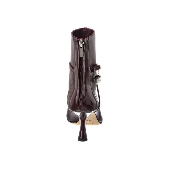 Jimmy Choo Aren Ab 65 Leather Bootie, Red - Picture 3 of 5